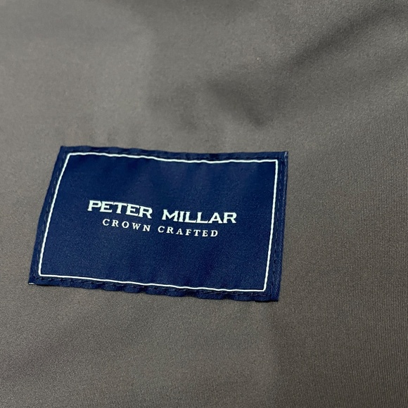 Peter Millar Crown Crafted Cambridge Hybrid Vest Wool Navy Gray Mens Size XL - Picture 9 of 12